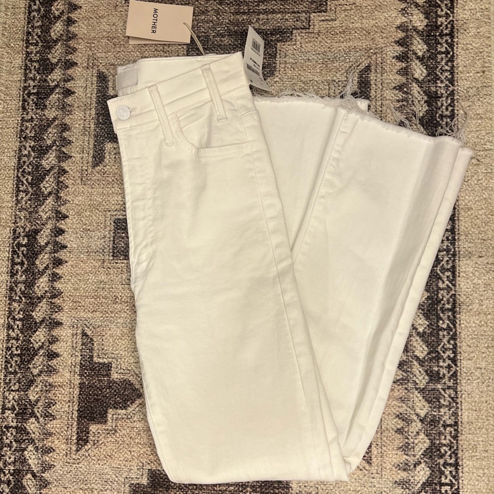 NWT Mother size 26 hustler ankle fray wash “fairest of them all”